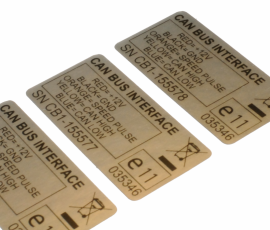 Numbered Silver Polyester Labels